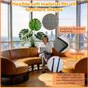 Under Bed Blocker for Pets - Extra Tall Pet Proof Barrier with Zip Ties, Cuttable Furniture Blocker to Stop Dogs, Cats & Toys from Entering Under King/Queen Size Beds & Couches (Black, 240 x 16 Inch)