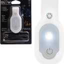 ClipGlow Rechargeable Night Light Nurse Nightshift Hands Free Lightweight Emergency Flashlight for Walking Running Pets Outdoors (White)