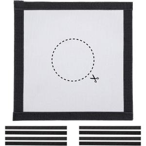 SoloWilder Stove Jack Kit for Tent Highly Flame-Retardant DIY Stove Jack for Hot Tent 9.4" x 9.4"