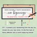 Foutcheou New Home New Memories New Beginnings Wall Decor 32x12 Black