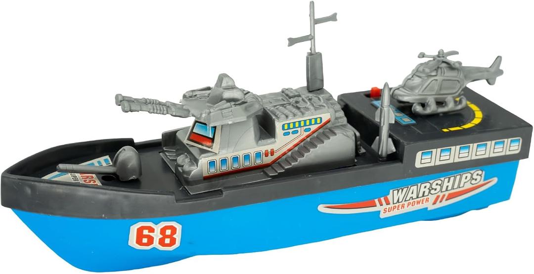 Bathtub Toys Warship Boat Toys Kid’s Pool Toys Warship Model Toy