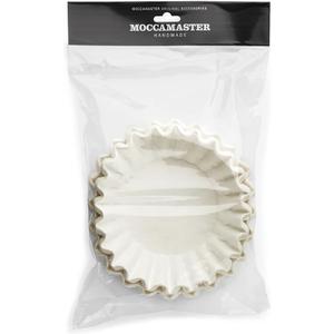 Technivorm 85025 Moccamaster White Paper Filters, Flat Bottom, 100 Count