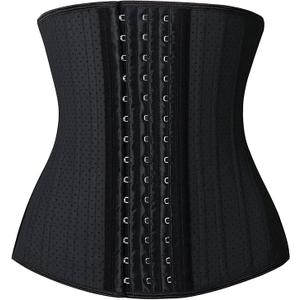 YIANNA Women's Underbust Latex Sport Girdle Waist Trainer Corsets Hourglass Body Shaper XS