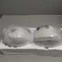 TOBUSA 2-Pack Industrial Semi Flush Mount Ceiling Light, Black Light Fixture Ceiling Mount with Seeded Glass Shade, Farmhouse Hallway Light Fixtures Ceiling for Living Room, Bedroom, No E26 Bulbs