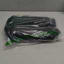 J-FM TWNTHSD Boat Dock Lines - 5/8" x 20' Double Braided Nylon Dock Rope, Marine-Grade with 15" Loop - Black, 2 Pack