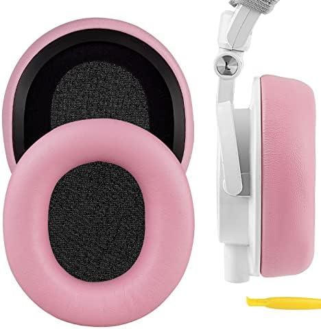 Geekria NOVA Replacement Ear Pads Compatible with Audio Technica ATH-M50X, M50XBT, M50XBT2, M50x ENSO, M60X, M50, M40X, M30, M20, M10 Headphones, Repair Parts (Pink)