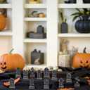 12PCS Mini Tombstones for Halloween Decoration, Resin Miniature Gravestones for Terrarium, Mini Headstones, Small Graveyard Set, Gothic Cemetery Figurines for Haunted House, Tabletop Displays (Black)