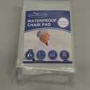 Waterproof Chair Pads for Incontinence Washable 22'' x 21'', 2 Pack Absorbent Seat Protector Pee Pads for Adults, Elderly, Kids, Toddler and Pets, Grey