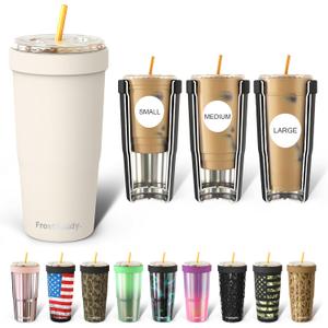 Frost Buddy Togo Buddy | 30 oz Stainless Steel Vacuum Insulated Tumbler | To Go Coffee Cup  Reusable, Iced Coffee Cups, Travel Mug, Thermal Cup for Hot & Cold Drinks, Dunkin Cup (Cream)