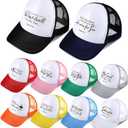 10 Pcs Christian Trucker Hats Jesus Bible Verse Caps for Men Women Bible Cap Christian Religious Mesh Back Bulk Gifts Baseball Cap Religious Jesus Church Gifts