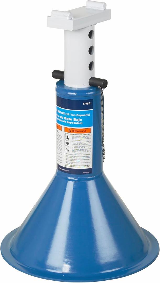 OTC 1778B 12-Ton Capacity Low Profile Jack Stand - 19 to 29-1/2 Inch Range