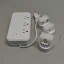 US to Europe Travel Adapter 220V to 110V Voltage Converter with 4.5A 6-Port USB Charging and UK/AU/US/EU Worldwide Plug Adapter