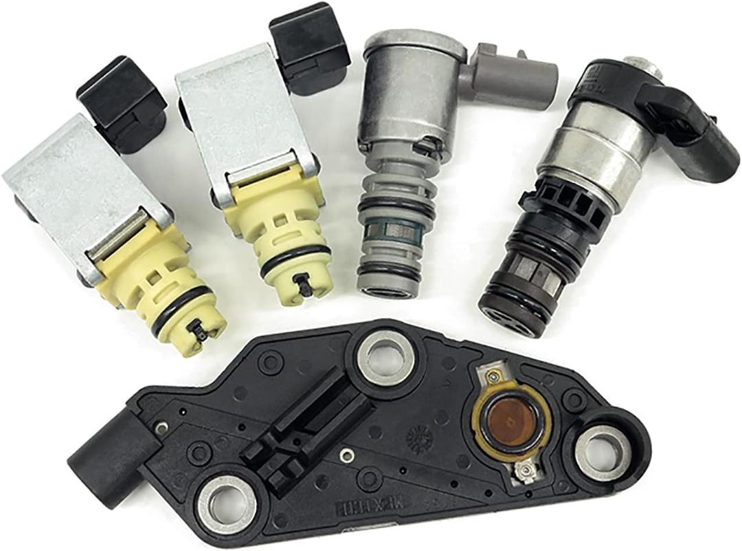 4T65E Transmission Master Solenoid Kit Set Replacement EPC Shift TCC for GM TCC & PWM Downshift Solenoid Manifold Pressure Switch Compatible With GM & Buick & Chevrolet & Pontiac