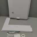 32 x 24 Inch Extra Large Happy Birthday Photo Booth Selfie Frame Props Picture DIY Cutouts Photo Backdrop Cardboard Props for Party Supplies Favors(Horizontal,White)