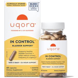 Uqora In Control, Daily Bladder Support, 60 Capsules, EXP 10/2027