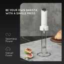Flendy Rechargeable Milk Frother Handheld, Coffee Frother Handheld with USB-C Charging Stand, Electric Drink Mixer Handheld, Mini Electric Whisk Frother for Coffee, Matcha, etc