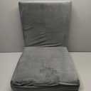 HOMBYS Foam Recliner Chair Cushions for Elderly, 4" Thick Chair Pads with Back Support for Office, Non-Slip Medium Firm Seat Cushion with Lumbar Pillow (Light Grey, 21.5" Backrest)