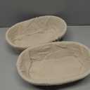 Bread Proofing Baskets Set of 2 10 inch Oval Shaped Dough Proofing Bowls w/Liners Perfect for Professional & Home Sourdough Bread Baking