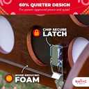 Swooc Games - Giant Four in a Row (All Weather) with Carrying Case & 60% Quieter Design - Giant Connect Game Outdoor for Adults and Family - 4 in a Row Life Size Yard Games for Kids and Adults, 3ft x 2ft