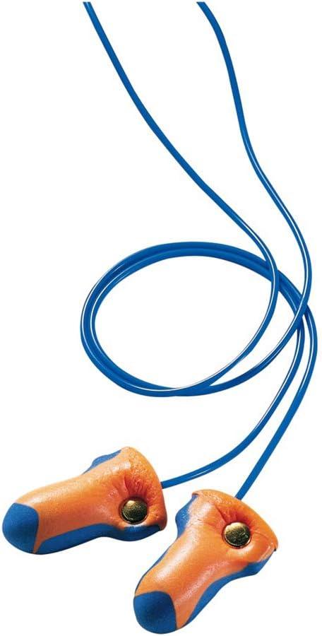 Howard Leight® by Honeywell Lt-30 Laser Trak Single-Use Earplugs, Corded, 32nrr, Orange/blue, 100 Pairs, 100 BX/Box, Box