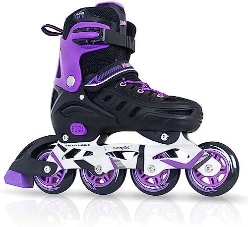MammyGol Adults Adjustable Inline Skates, Safe and Durable Roller Skates with Giant Wheels, High Performance Professional Skates for Men Women Youth, XX-Large - Adult (9-11.5 Men/10-12.5 Women)