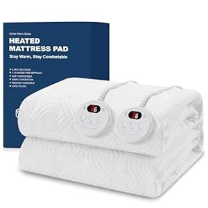Easthome Queen Size Heated Mattress Pad