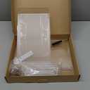 4Pack Acrylic Cabinet Organizer, Clear Cabinet Organizer Shelf, Spice Rack Organizer for Cabinet for Dishes, Spices, Soda Cans and Bottles, Stackable Shelves House Essentials for Gift