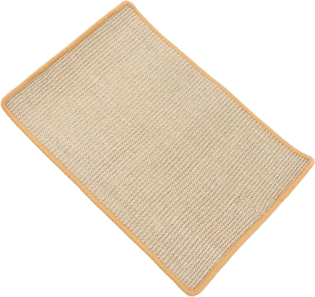 Pet Scratching Mat Nonslip Cat Sleeping Pad Sisal Scratch Mat for Indoor Cats Multi-use Furniture Protector Options