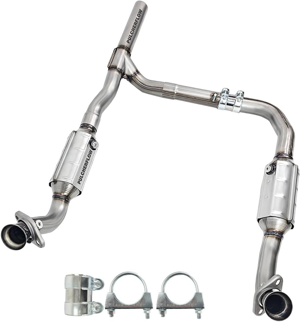 Catalytic Converter Compatible with 2005-2008 Ford F150 F-150 RWD ONLY, 2006 2007 2008 LINCOLN Mark LT 5.4L V8 RWD ONLY Catalytic Convertor Left Right (EPA Compliant)