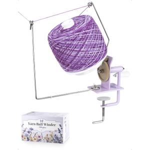 Adhafera Yarn Winder, Ball Winder for Crocheting, Large Capacity 1016oz, Smooth Center-Pull Cake Spinner, Metal Craft Supplies for Knitting Enthusiast