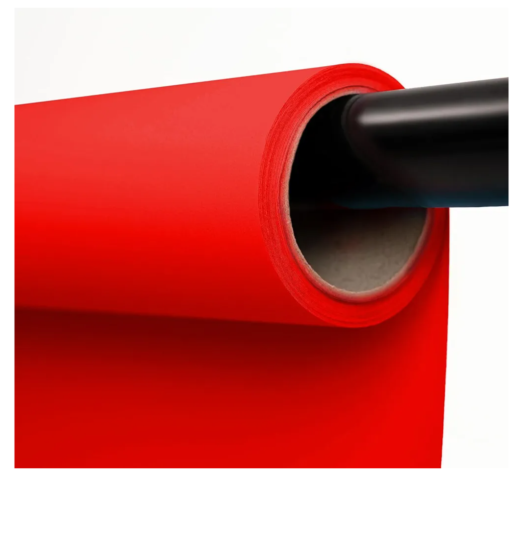 Kate Seamless Paper Backdrop Red Paper Backdrop Seamless Backdrop Paper Rolls (53''x16.4' Scarlet)
