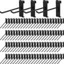 Polmart 6" Heavy Duty Black Gridwall Panel Hooks, Pack of 96 (6-inch)