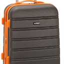 Rockland Melbourne Hardside Expandable Spinner Wheel Luggage, Charcoal, Carry-On 20-Inch