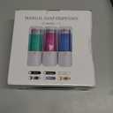 Shampoo and Conditioner Dispenser, Glint Gath Shower Dispenser 3 Chamber No Drill Shampoo Dispenser for Shower Wall Mounted Shower Soap Dispenser for Bathroom Hotel, Large Capacity 3 * 500ML, White