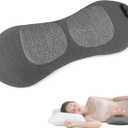 3 in 1 Electric Lumbar Support Pillow with Heat, Vibration, Traction - Adjustable Smooth Spine Back Massager for Lower Back Pain Relief, Sciatica, Deep Tissue Relaxation, Portable for Bed, Chair