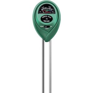 VIVOSUN Soil Tester, 3-in-1 Plant Moisture Meter Light and PH Tester for Home, Garden, Lawn, Farm, Indoor and Outdoor Use, Promote Plants Healthy Growth