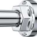 Shower Curtain Rod 27-79 Inches, Adjustable Tension Shower Rod No Drilling, No Slip, Spring Tension Curtain Rod for Bathroom Kitchen Closet Windows - Silver