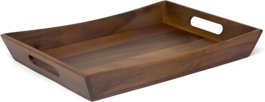 Lipper International Acacia Curved Serving Tray