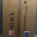 Ywin Medical Adjustable Tilt Overbed Bedside Table with Wheels, Swivel Portable Tray Table (27.6" W x 15.8" D), Small Standing Desk for Bedroom, Hospital, Couch, Office Use, Black Walnut