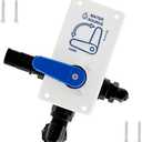 RV Fresh Water Tank Fill/City Water Diverter Valve 008-00004 1/2 PEX Diverter Valve 3-Way Connections, Universal Fit for RVs Max Pressure 125 PSI