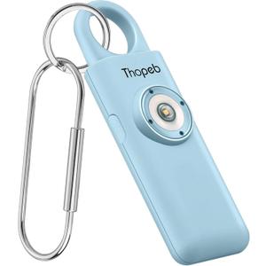 Personal Safety Alarm Keychain - 140dB Loudest Siren & Strobe Light, Rechargeable Security Alarm for Women, Men, Kids, Elderly - Self Defense Emergency Device (Aqua) (Rechargeable- Sky Blue( 2025 Version )) Personal Safety Alarm Keychain - 140dB Loudest Siren & Strobe Light, Rechargeable Security Alarm for Women, Men, Kids, Elderly - Self Defense Emergency Device (Aqua) (Rechargeable- Sky Blue( 2025 Version ))