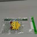 Earphone Case for AirPods 4, Happy Smiling Sitting Yellow Star Soft TPU Silicone Case, Good Mood Good Luck Yellow Star AirPods 4 Cover Protective Skin Shockproof Protector for Earbud+Moon Hook