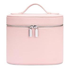 honitty Makeup Bag, Travel Make up Case with Compartments and Handle, Portable Cosmetic Organic