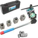 DPTOOL Brake Line Flaring Tool Kit, 45 Degree Single, Double and Bubble Flares, Brake Line and Tubing Flaring Tool for 3/16", 1/4", 5/16", 3/8" and 4.75mm Tubing, Brake Flare Tool for Steel Metal Tube