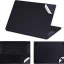 IMMOENUC 3-in-1 Laptop Sticker Decals for 2024-2023 MacBook Pro 16 inch A3186/A3403/A2991 M4 M3 Pro/Max Solid Colour Laptop Cover Top+Bottom Cover+Full Tray Skin for 2021 Pro 16 (A2780/A2485) Black