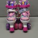 MammyGol Kids Roller Skates for Girls or Boys, Adjustable Roller Skates for Children with Beautiful Butterflies, Beginners 3-16 Years Old Light up Quad Skates Indoor Outdoor. SMALL