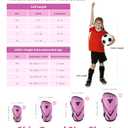 Shin Guards Soccer Kids Youth, CE Certified Airsfish Shin Pads Protection Gear for 2-18 Years Old Boys Girls Teenagers High Impact Resistant Breathable Comfortable 1 Pair 4 Sizes (XX-Small, Pink)