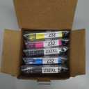 232XL Remanufactured for Epson 232XL Ink Cartridges Combo Pack 232XL T232 XL for XP-4200 XP-4205 Workforce WF-2930 WF-2950 Printer 5 Pack 2 Black 1 Cyan 1 Magenta 1 Yellow