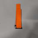 Anlinser Magnetic Bands Compatible with Samsung Galaxy Watch Ultra 2/1 Band 47mm for Men Women, Waterproof Silicone Sport Strap with Magnet Compatible with Samsung Watch Ultra, Orange/Black