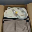 Backpack Cooler with Double Decker & 12 Ice Packs- Keeps 36 Cans Cold for Up to 24 Hours- Waterproof & Leak Proof Insulated Cooler Backpack- Stylish Cooler Bookbag for Women Travel Work Beach (Khaki)